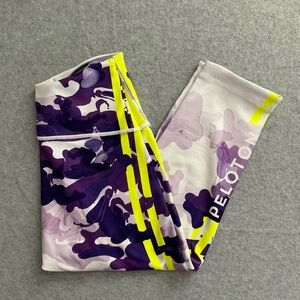 Peloton Purple and Yellow Leggings